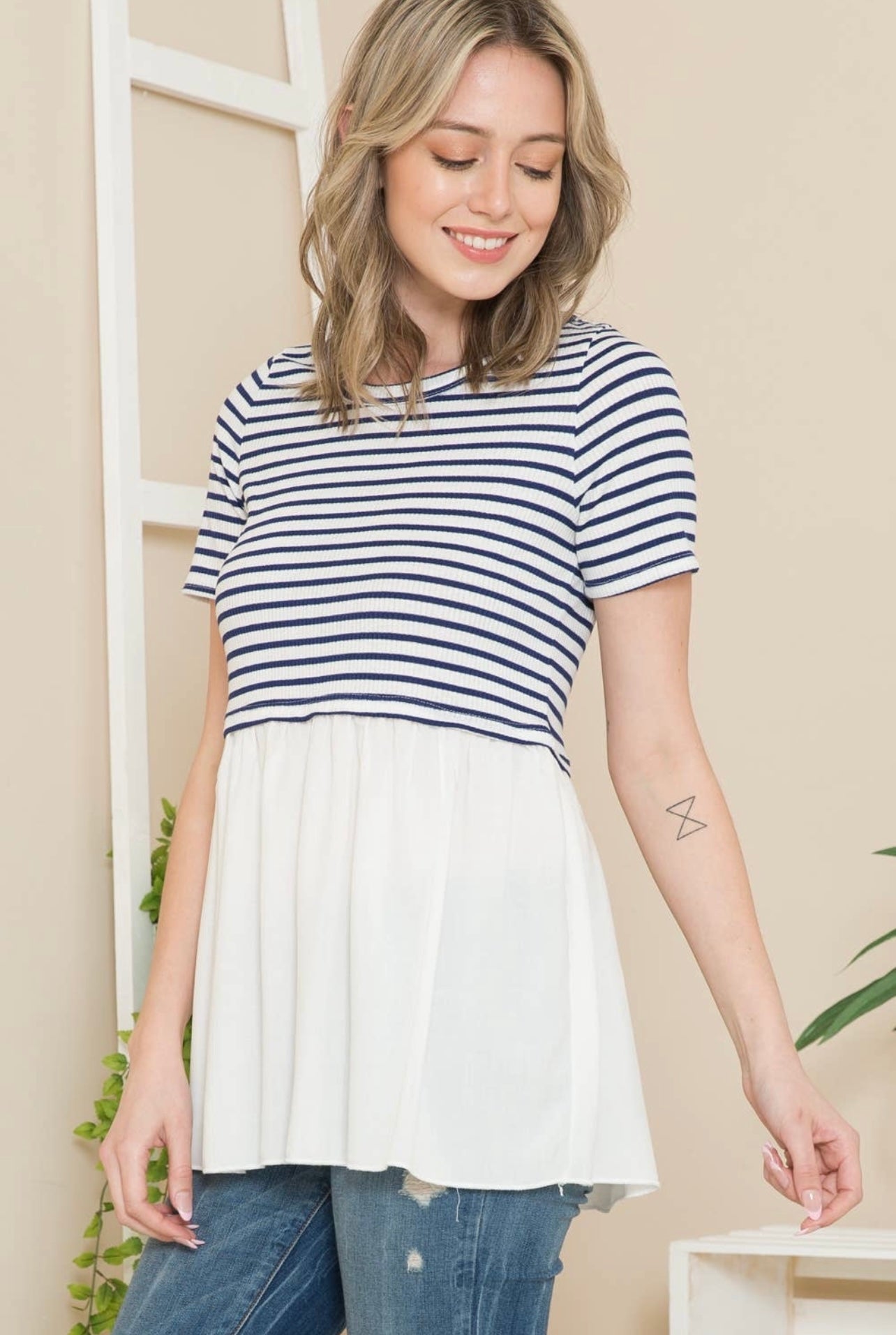 Stripe Rib Tunic